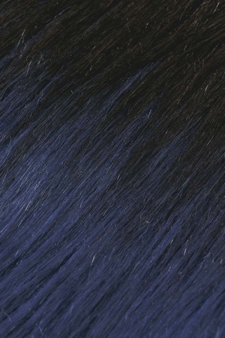 Gradient Faux Fur Jacket in Dusty Blue | FINAL SALE
