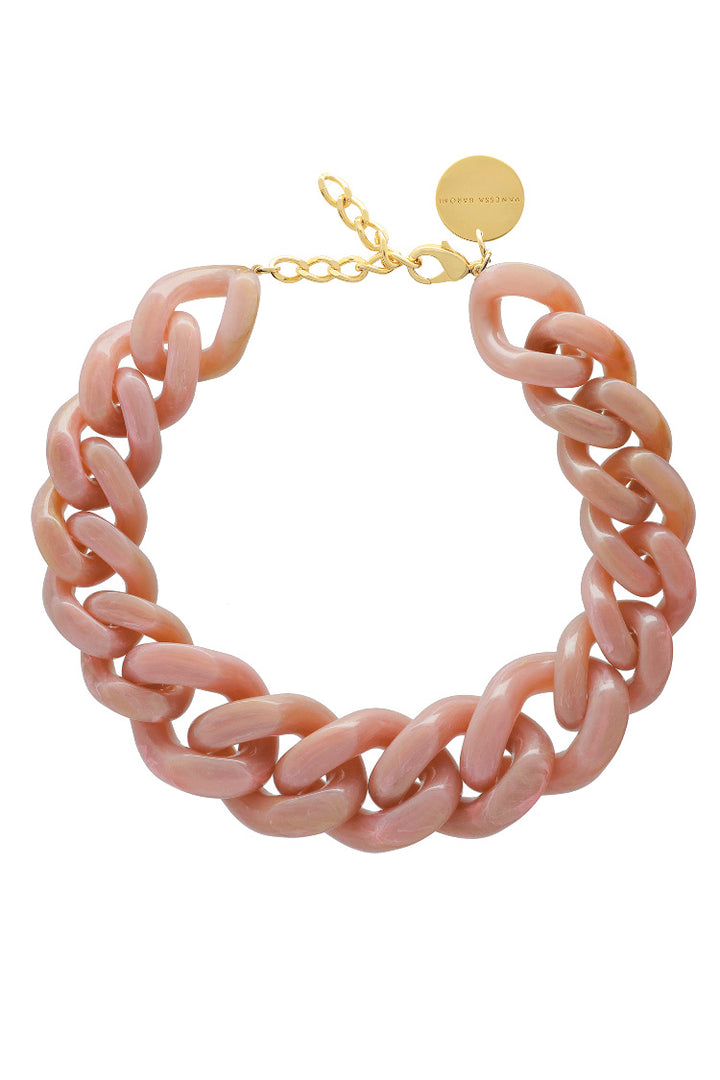 Great Necklace in Rose Marble