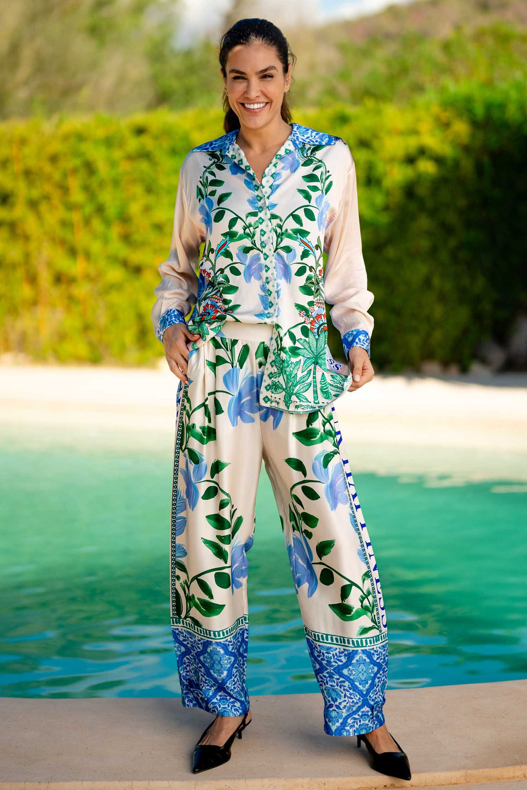 Green Garden Shirt Blouse