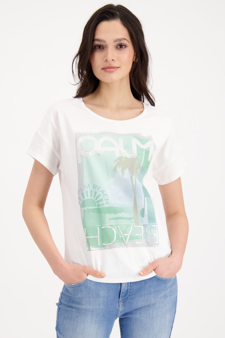 Mint Palm Tree Front T-shirt