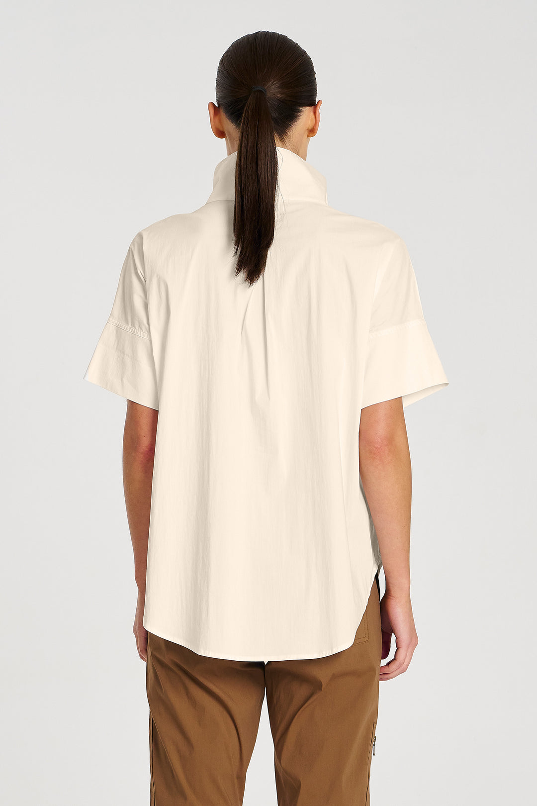 Half Zip Shirt in Biscotti