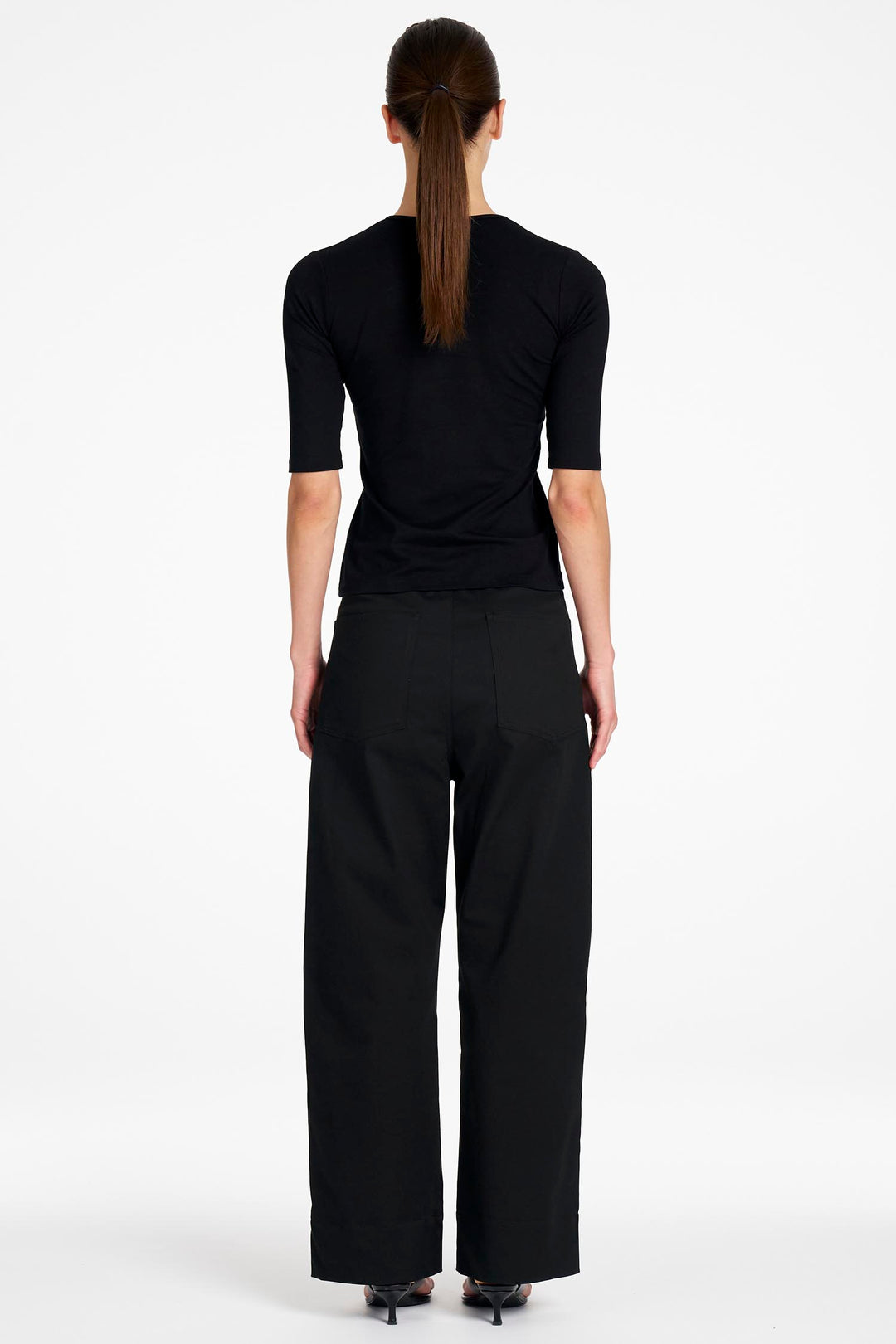 Half Sleeve Top in Black
