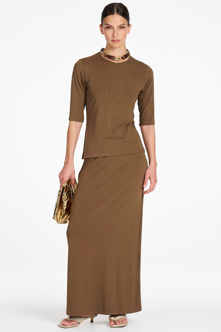 Half Sleeve Top in Umber