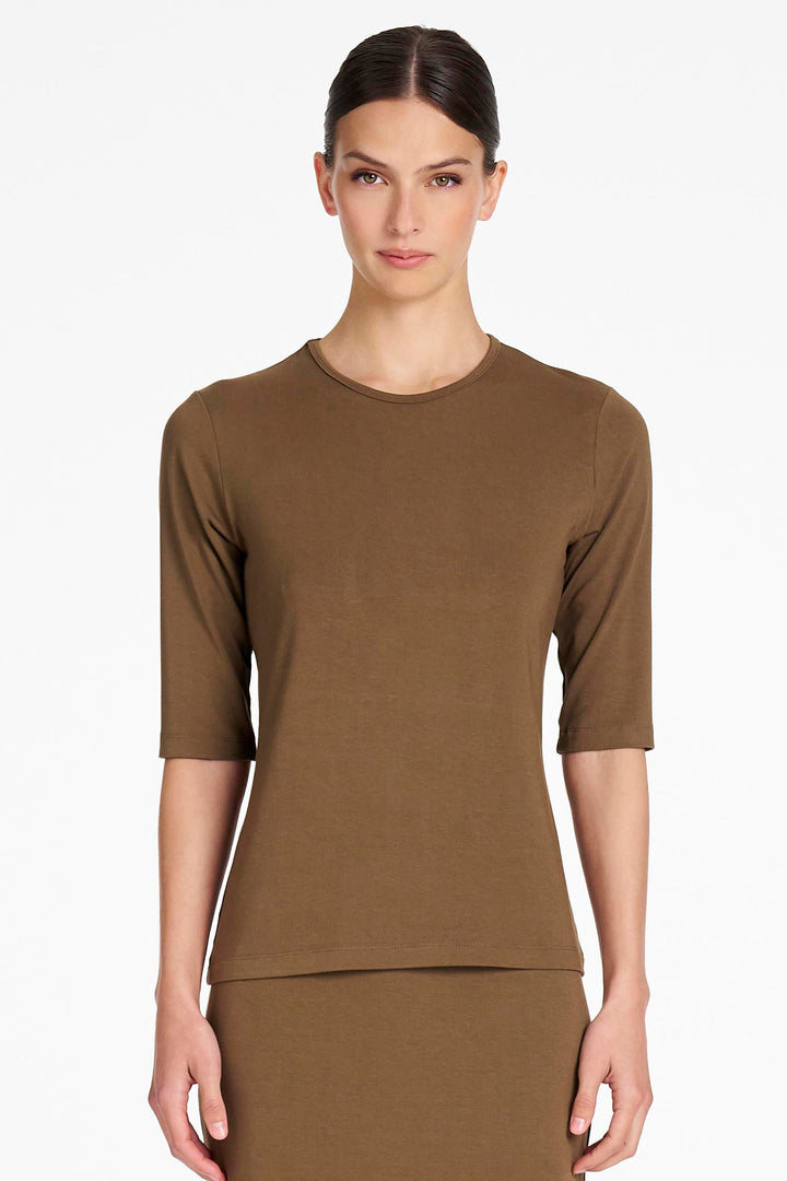 Half Sleeve Top in Umber
