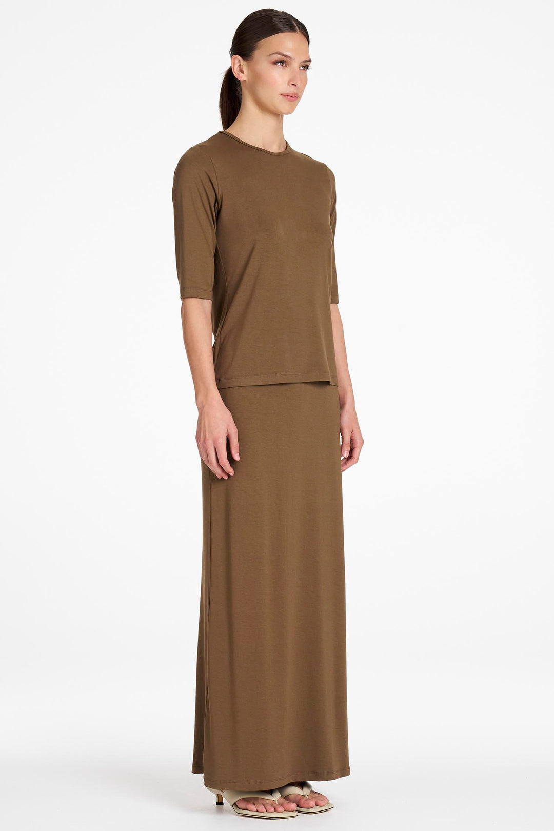 Half Sleeve Top in Umber