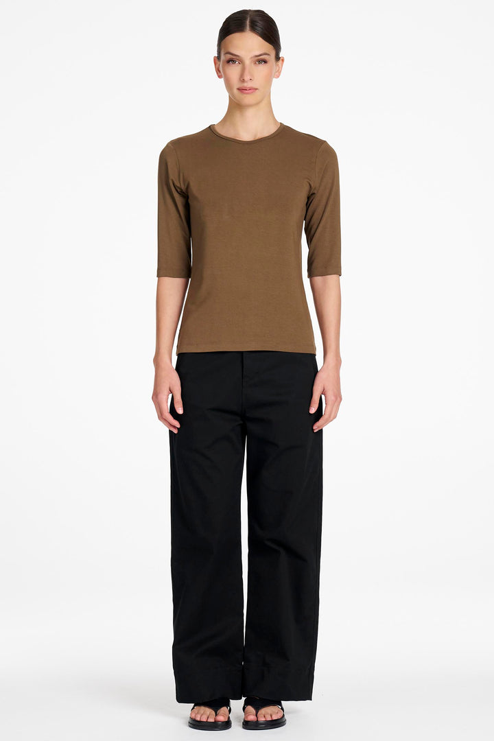 Half Sleeve Top in Umber