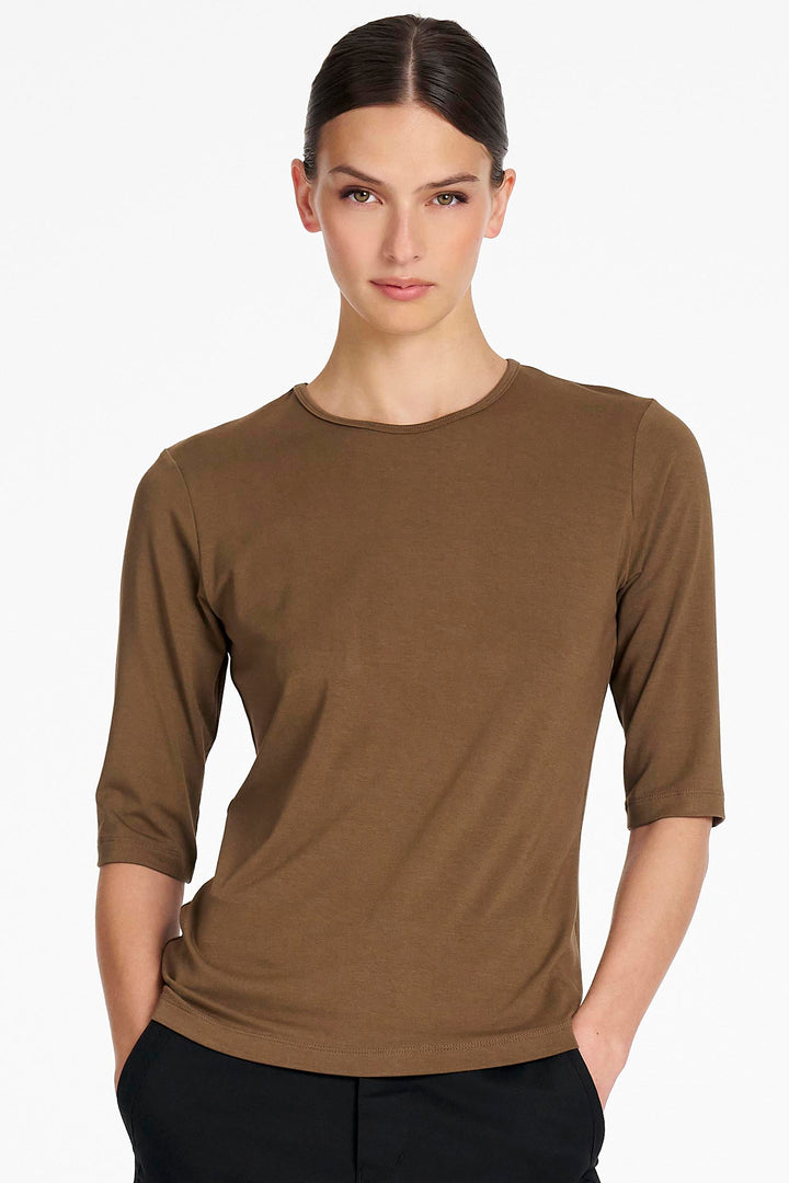Half Sleeve Top in Umber