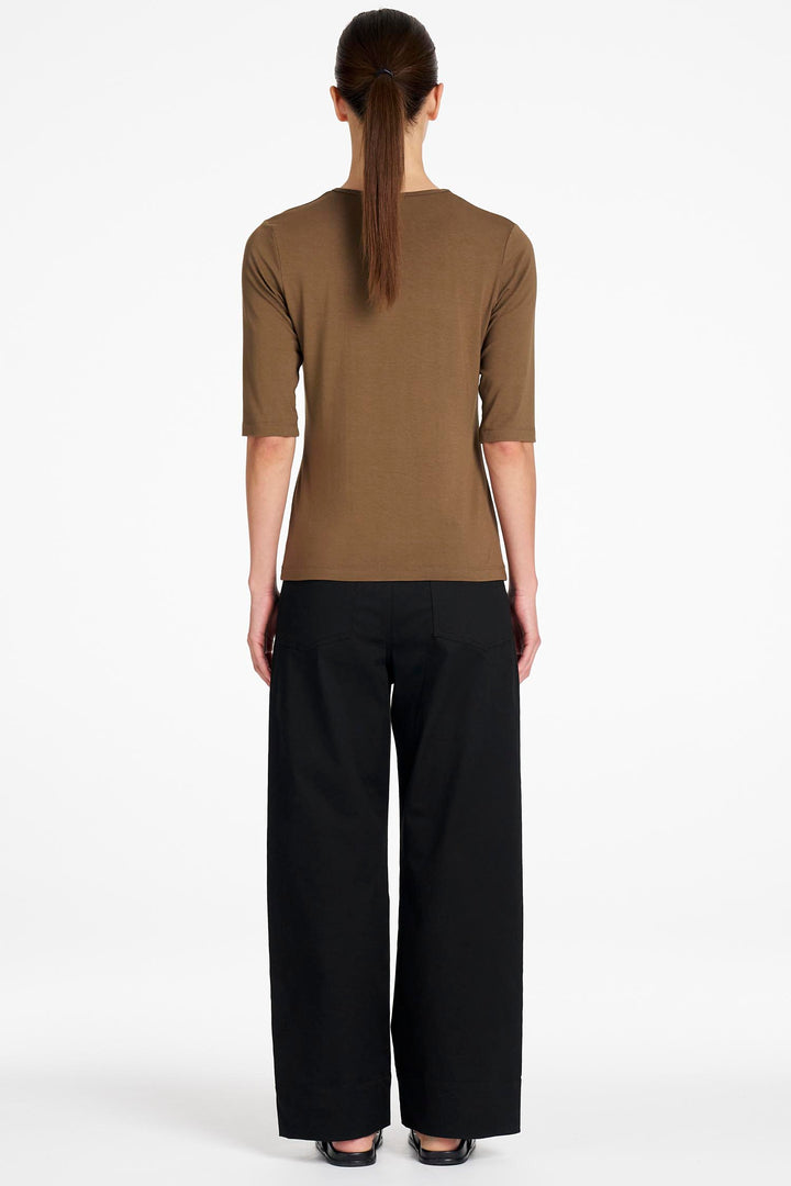 Half Sleeve Top in Umber