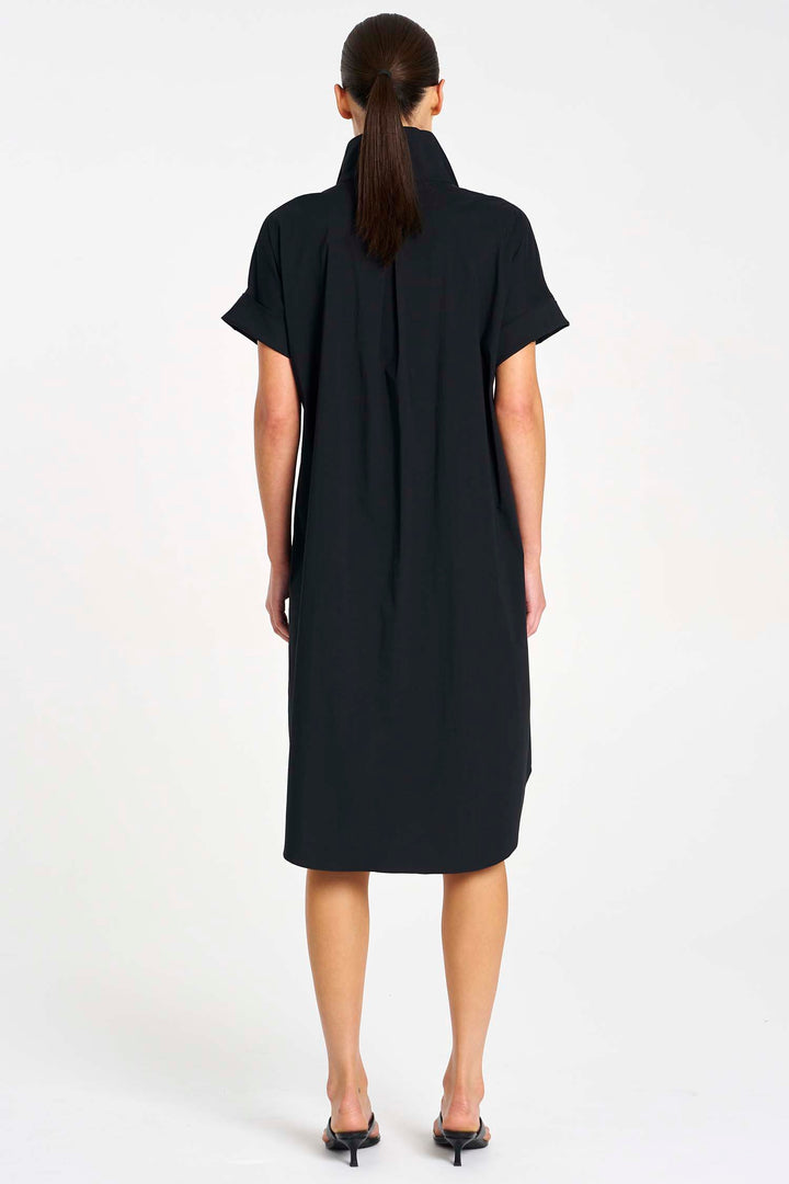 Half Zip Dress in Black