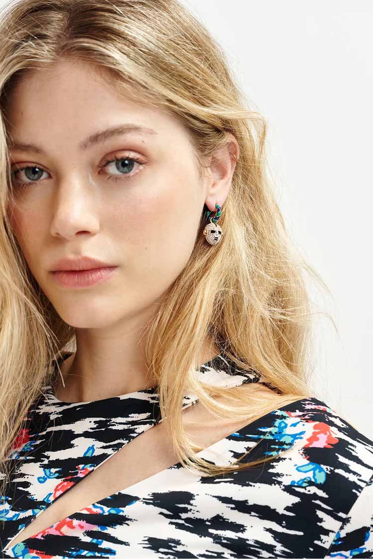 Hans Hoop Earring - Bug & Robot Head