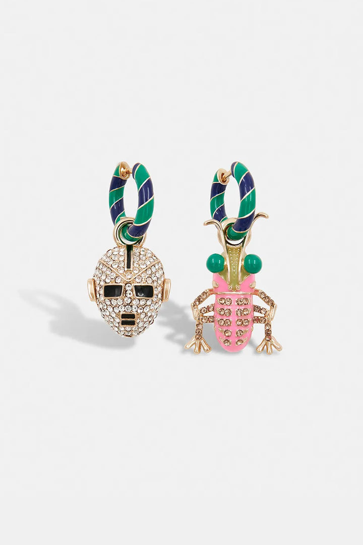 Hans Hoop Earring - Bug & Robot Head