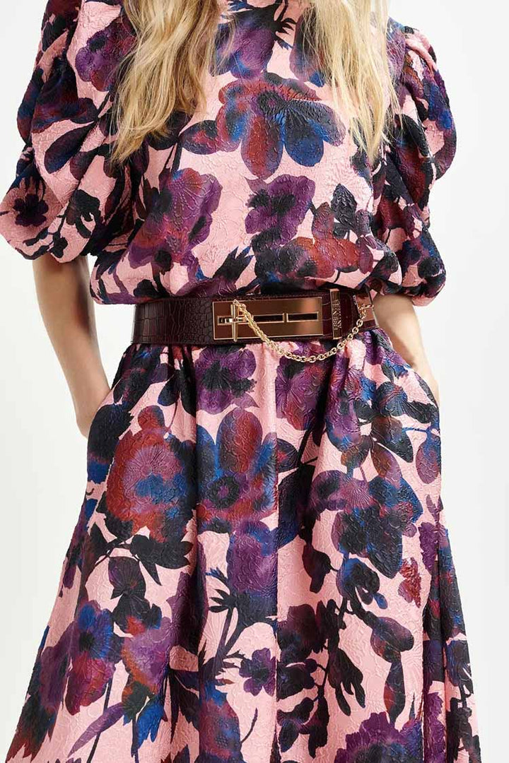 Harbour Jacquard Midi Skirt