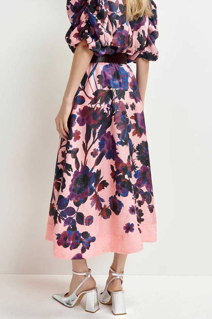 Harbour Jacquard Midi Skirt