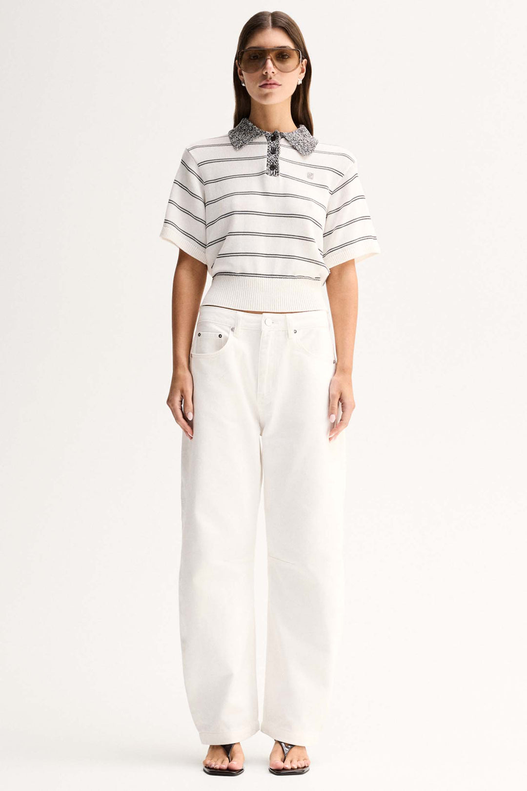 Harley Knit Tee in White