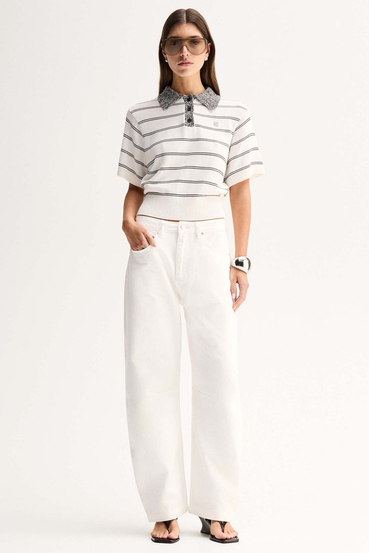 Harley Knit Tee in White