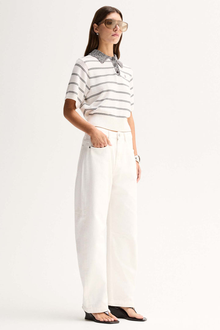 Harley Knit Tee in White