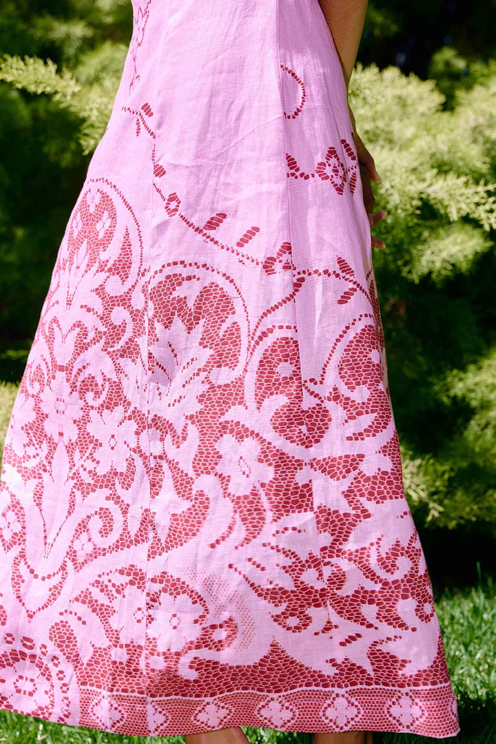 Harper Dress in Magenta