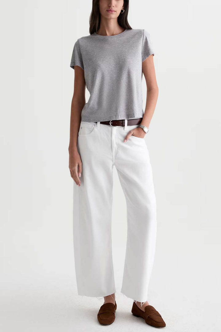Hattie Crop Jean in Gallery White