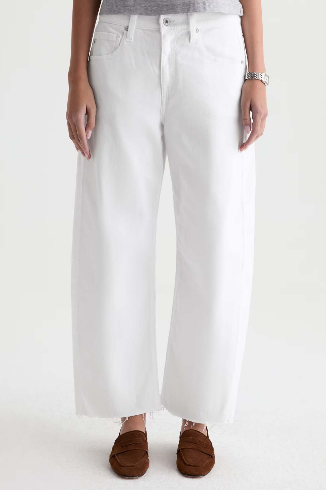 Hattie Crop Jean in Gallery White