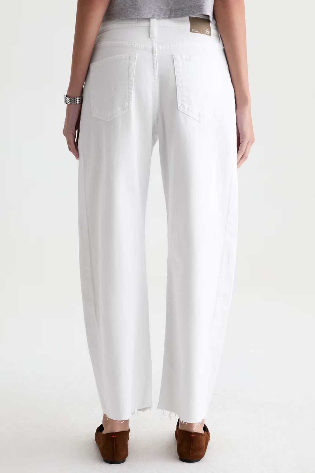 Hattie Crop Jean in Gallery White