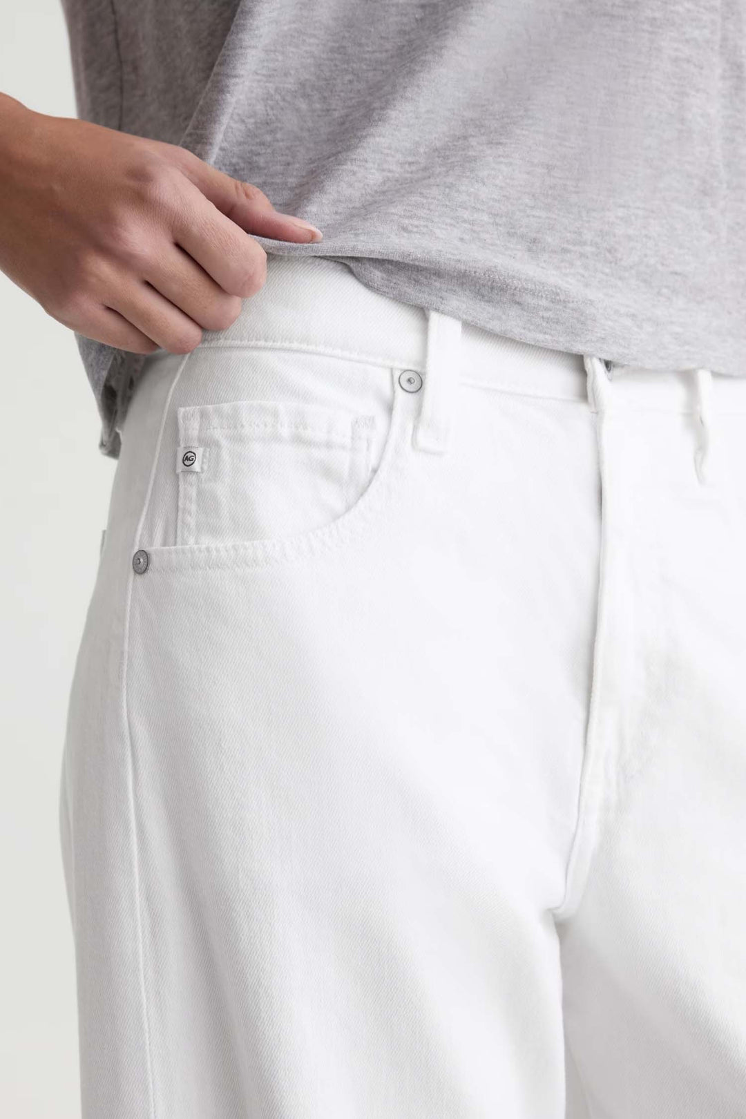 Hattie Crop Jean in Gallery White