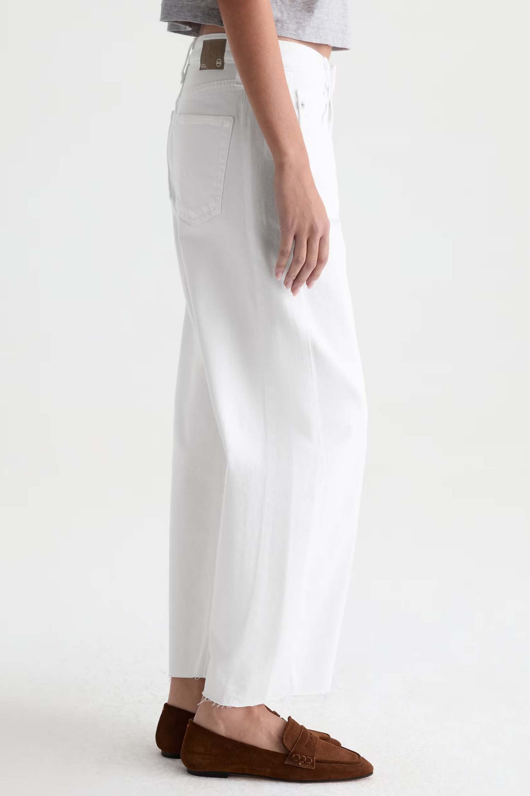 Hattie Crop Jean in Gallery White