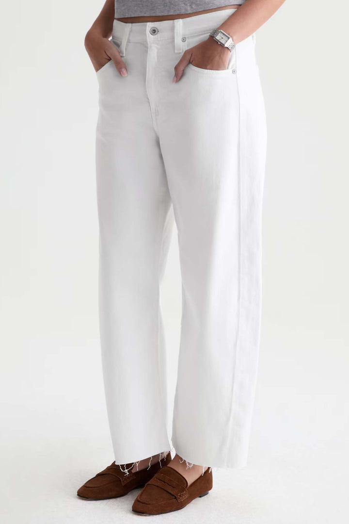 Hattie Crop Jean in Gallery White