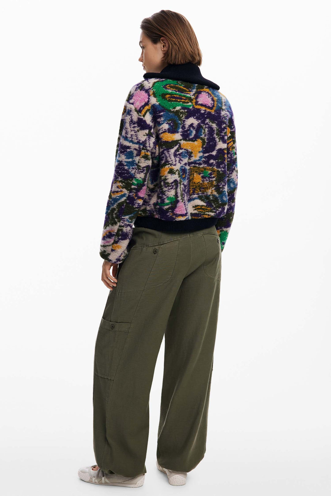 Heathered Bomber Jacket in Tutti Fruti