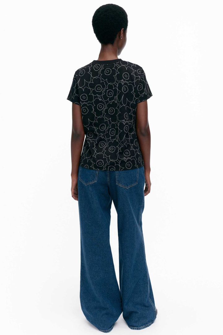 Heleys Piirto Unikko Black T-shirt