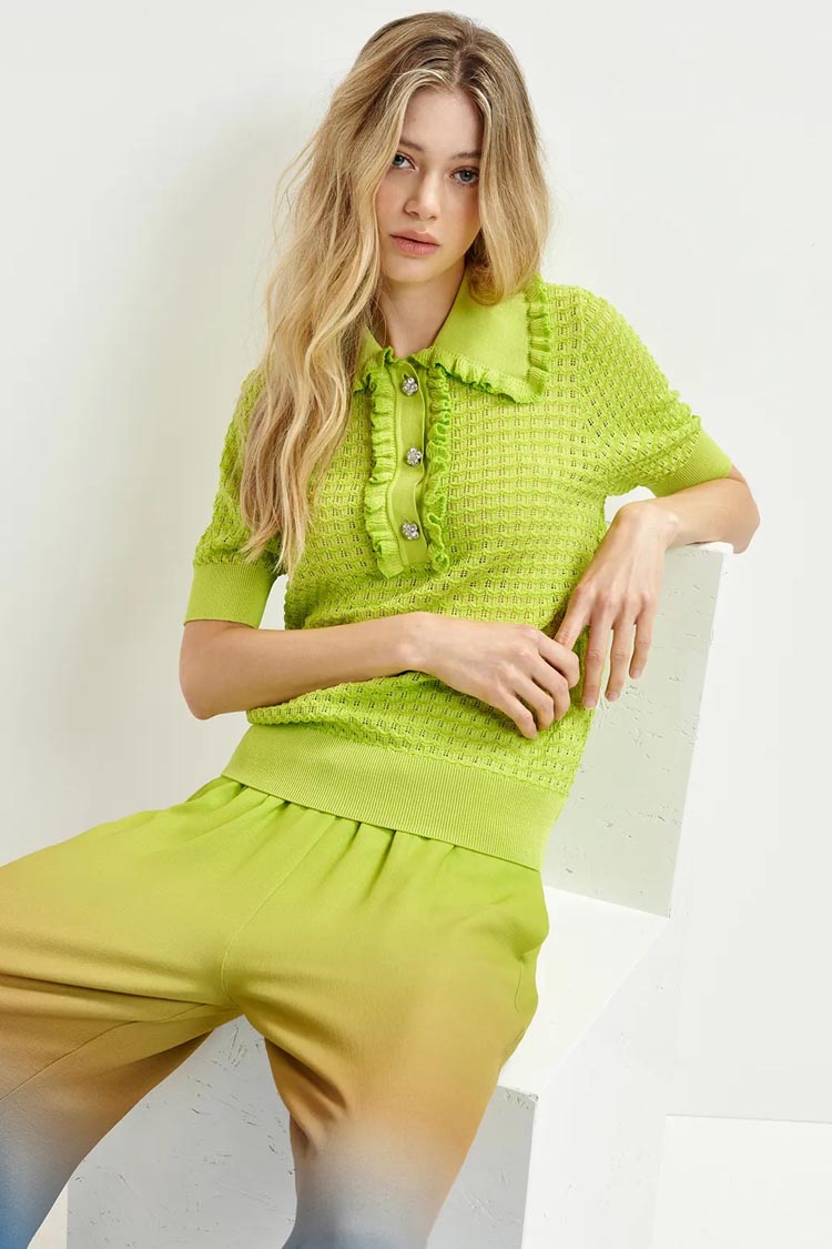 Hemirates Polo w Ruffles and Rhinestones