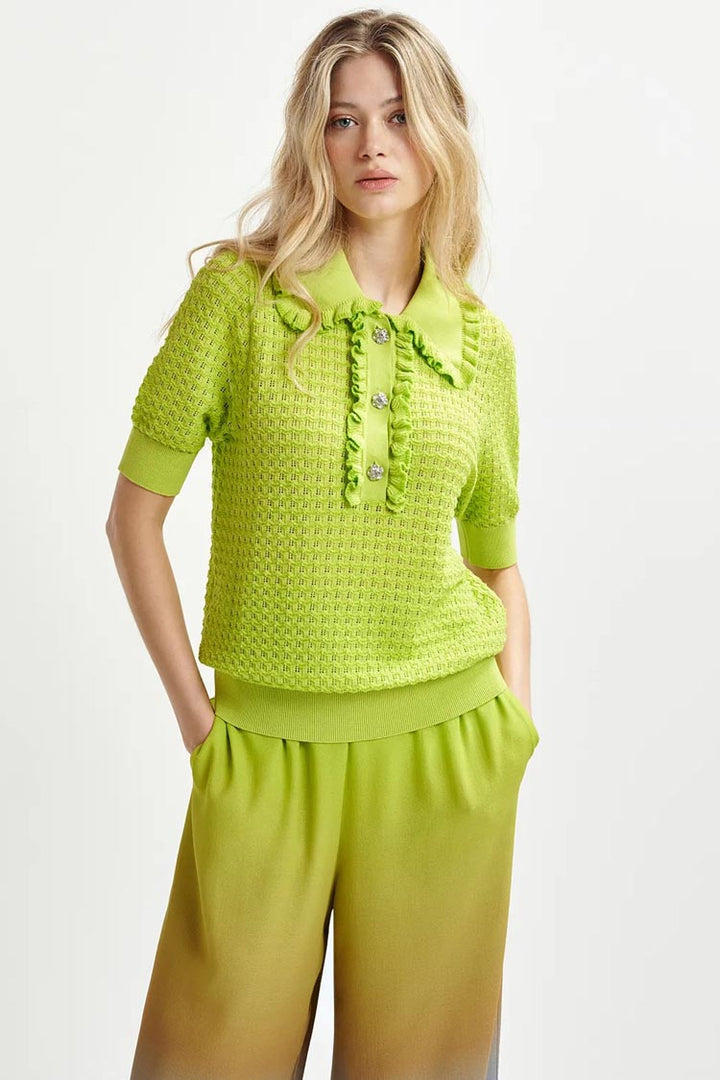 Hemirates Polo w Ruffles and Rhinestones