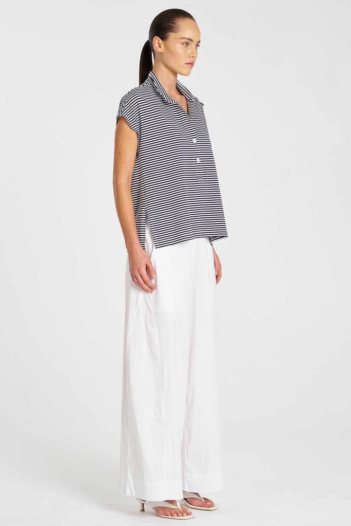 Henley Tank in Marine Yacht Stripe