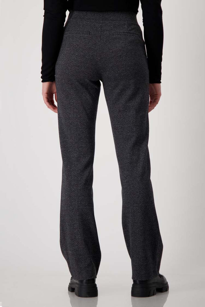 Herringbone Knit Wide Leg Pant