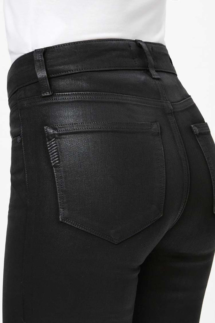High Rise Laurel Canyon Jeans - Black Fog Luxe