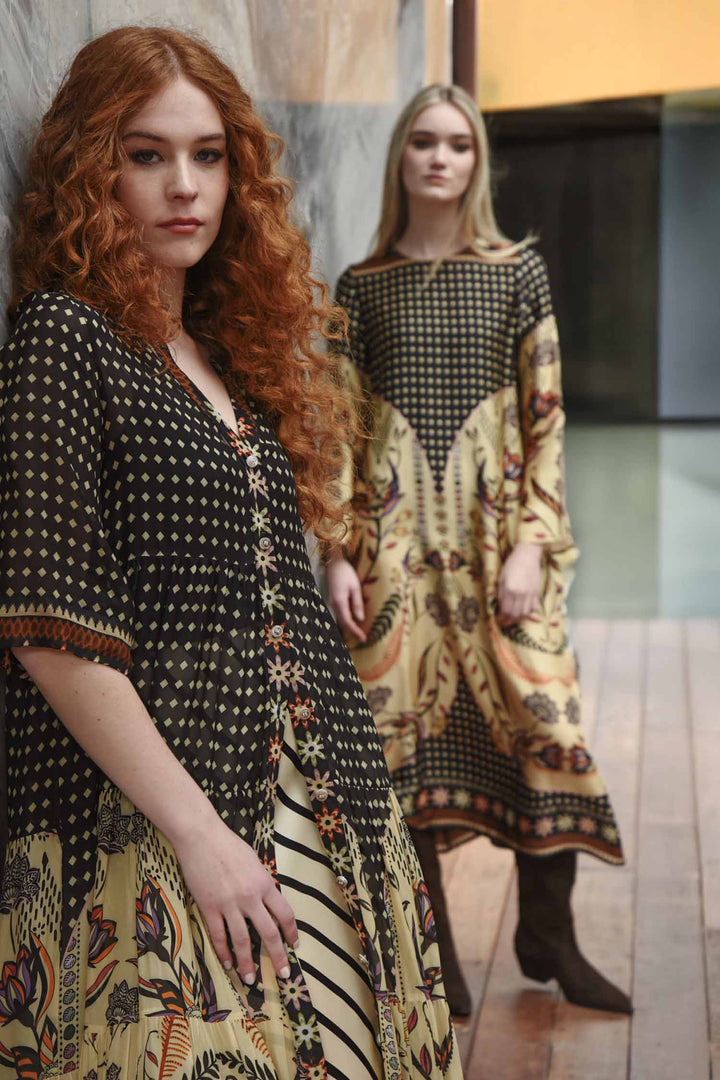 High and Rising Dress in Border Spot