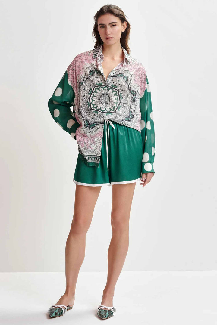 Houisiana Multicolor Printed Shirt