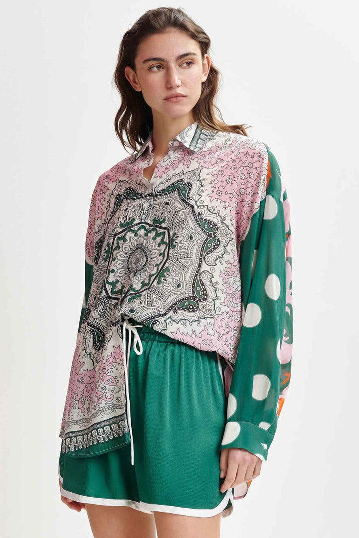Houisiana Multicolor Printed Shirt