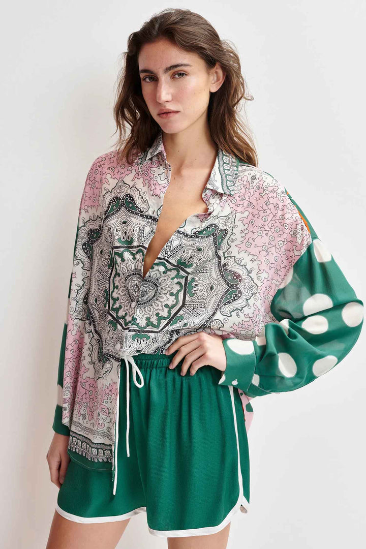 Houisiana Multicolor Printed Shirt