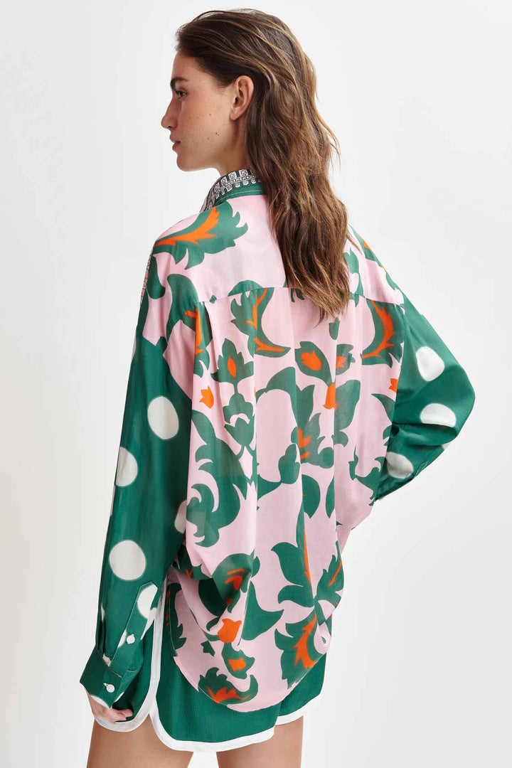 Houisiana Multicolor Printed Shirt