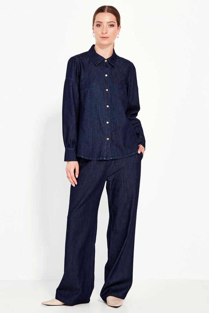 Hudson Shirt in Dark Denim