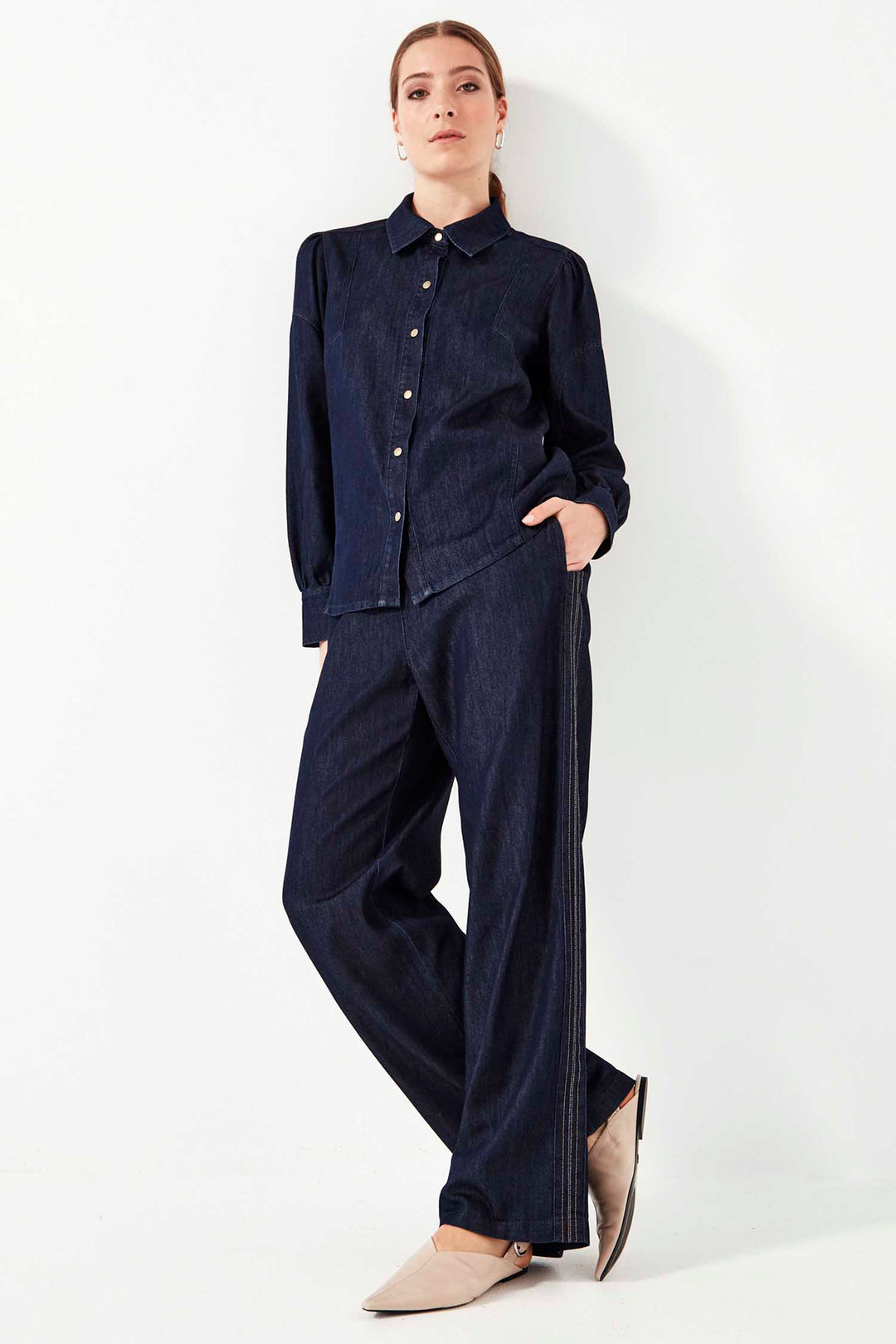 Hudson Shirt in Dark Denim