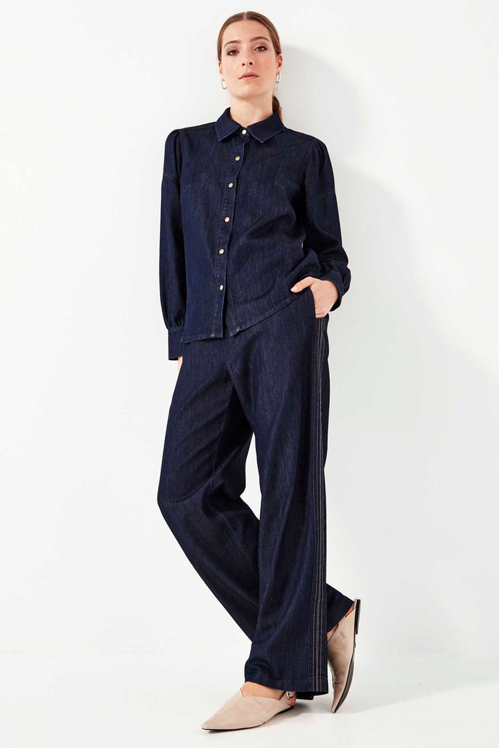 Hudson Shirt in Dark Denim