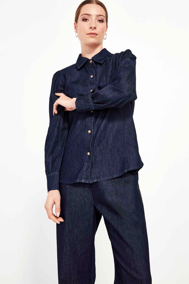 Hudson Shirt in Dark Denim