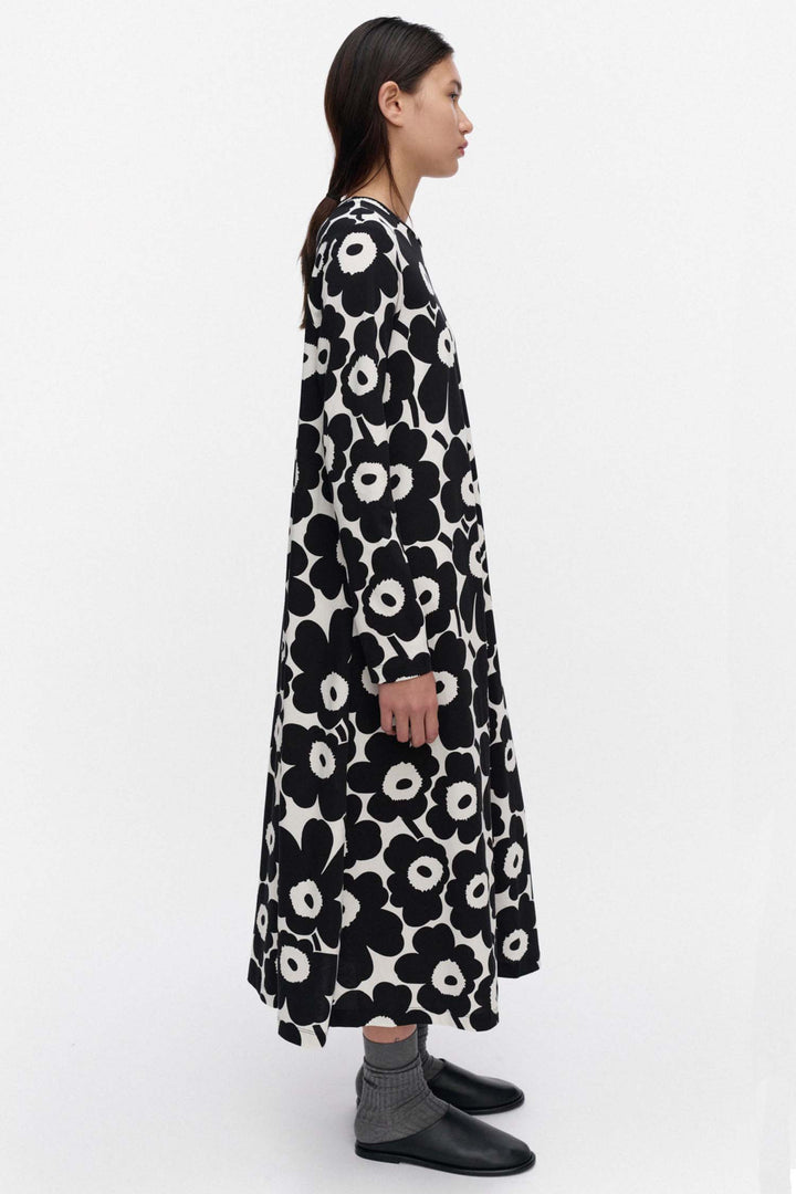 Hujanhajan Unikko Jersey Dress in Black/White
