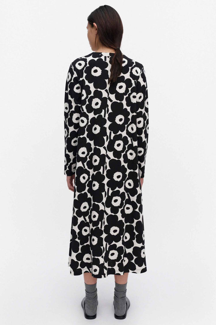 Hujanhajan Unikko Jersey Dress in Black/White