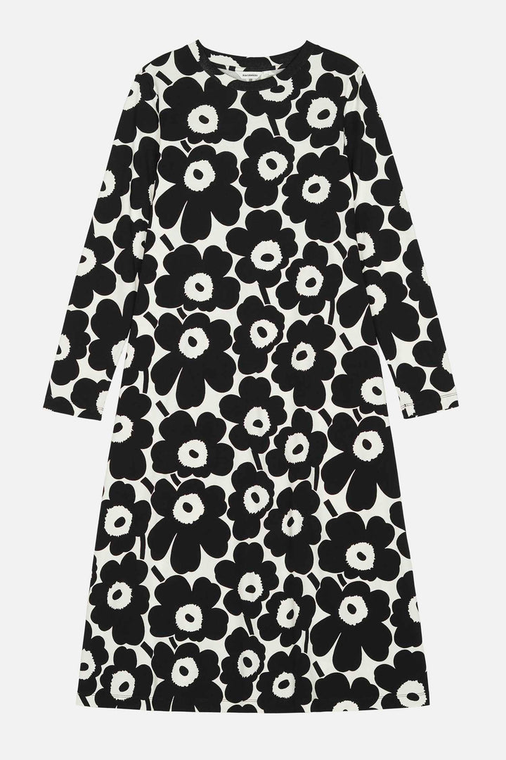 Hujanhajan Unikko Jersey Dress in Black/White