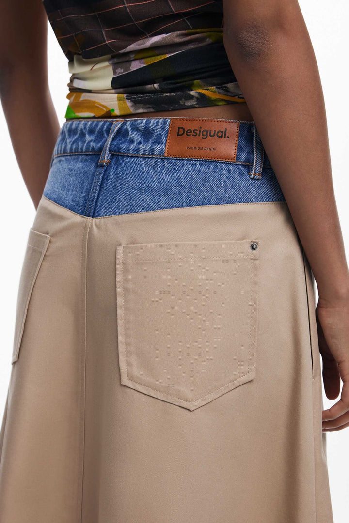 Hybrid Long Flared Skirt