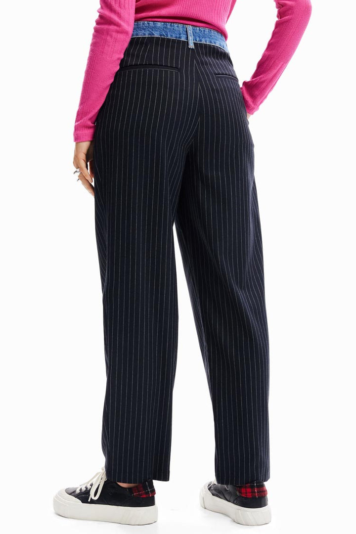 Hybrid Tailored Trousers in Pinstripe
