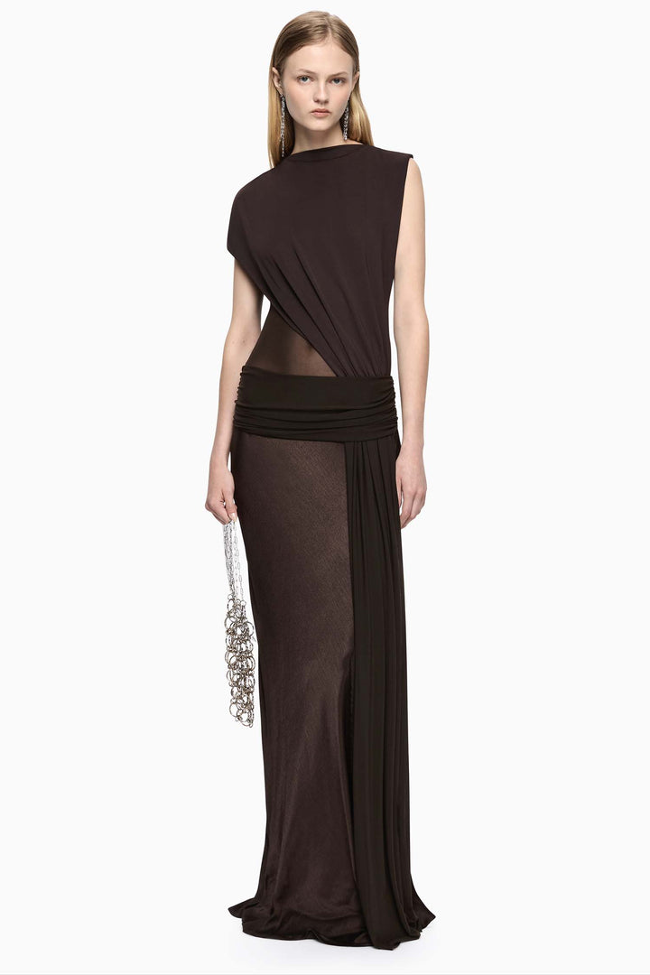Idras Maxi Dress in Dark Choc/Espresso