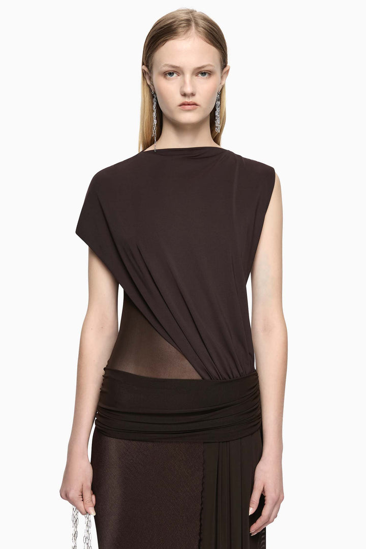 Idras Maxi Dress in Dark Choc/Espresso